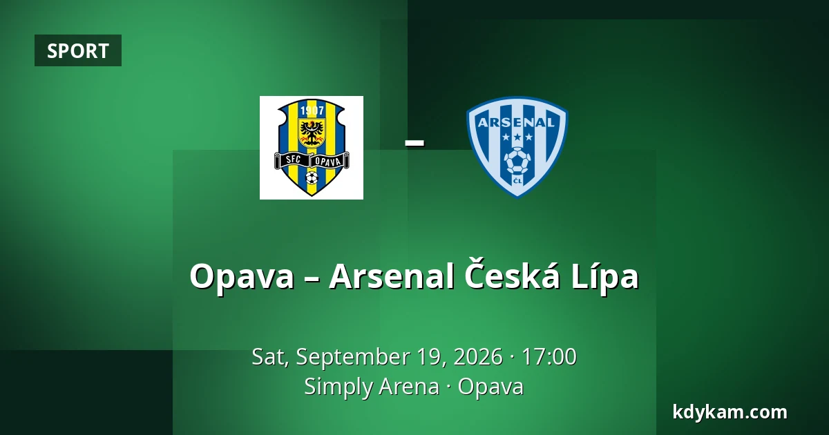 Opava – Arsenal Česká Lípa — Simply Arena, Opava