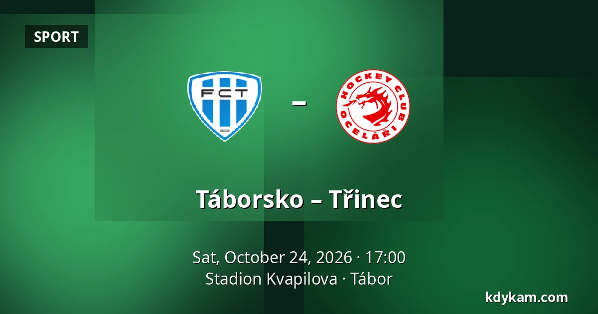 Táborsko – Třinec — Stadion Kvapilova, Tábor