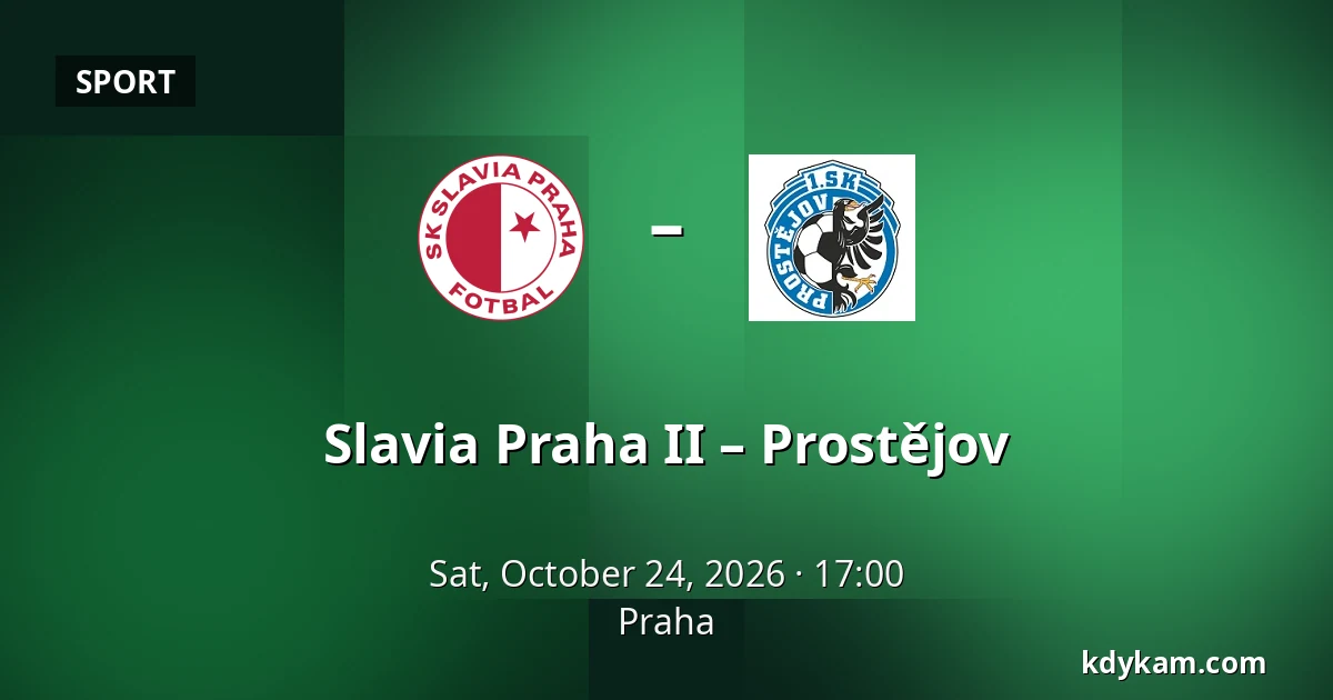 Slavia Praha II – Prostějov — Prague
