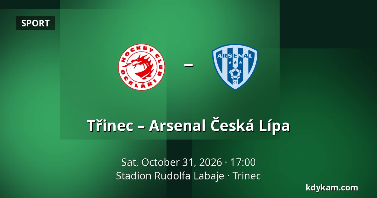 Třinec – Arsenal Česká Lípa — Stadion Rudolfa Labaje, Trinec