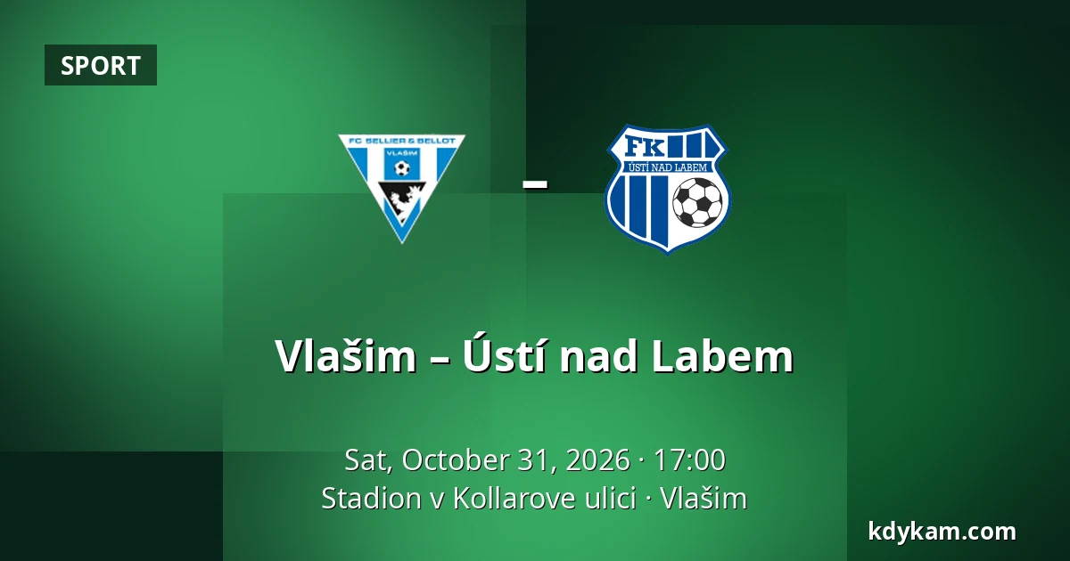 Vlašim – Ústí nad Labem — Stadion v Kollarove ulici, Vlašim