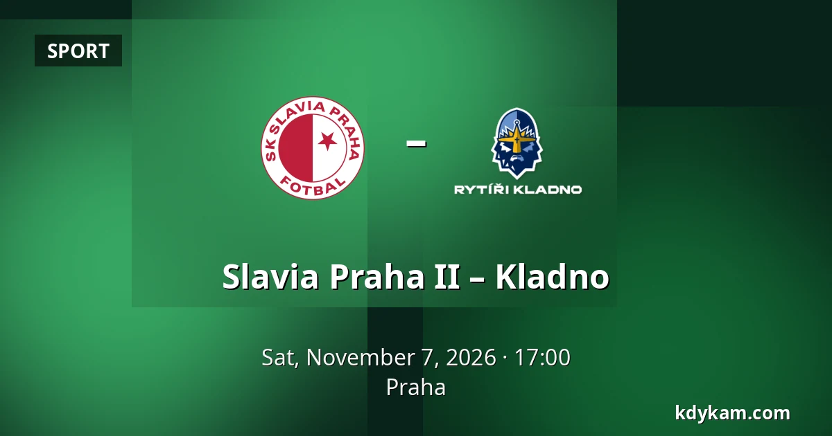 Slavia Praha II – Kladno — Prague