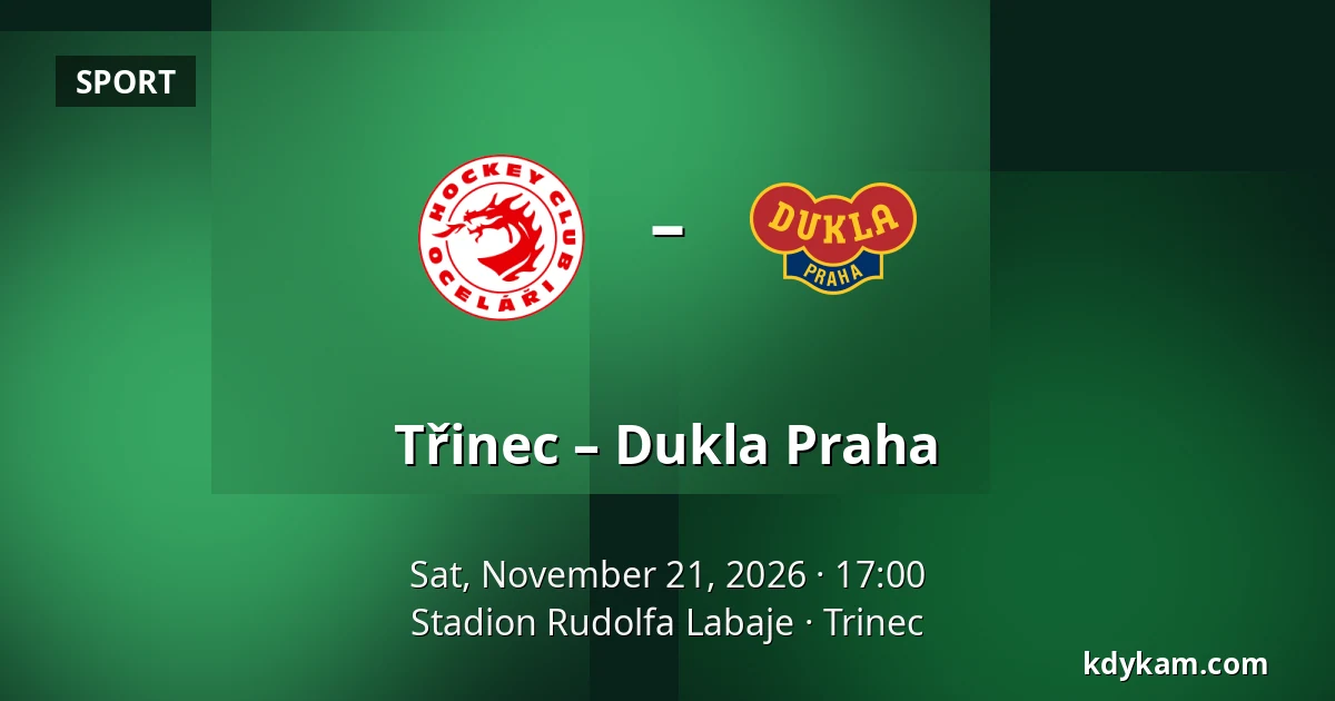 Třinec – Dukla Praha — Stadion Rudolfa Labaje, Trinec