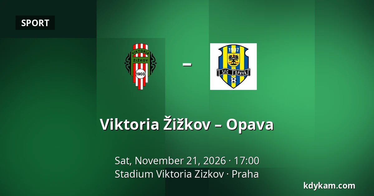Viktoria Žižkov – Opava — FK Viktoria Žižkov, Prague