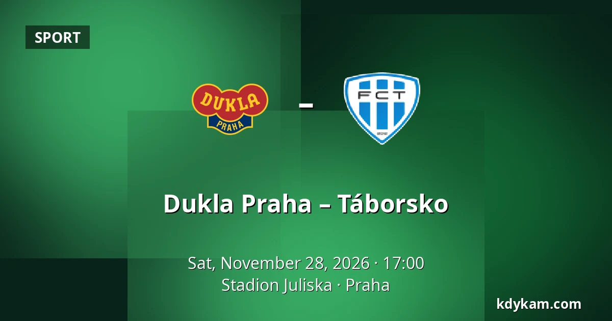 Dukla Praha – Táborsko — Stadion Juliska, Prague