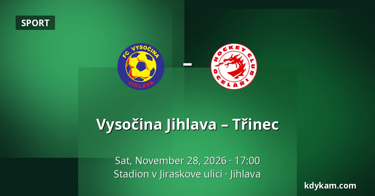 Vysočina Jihlava – Třinec — Stadion v Jiraskove ulici, Jihlava