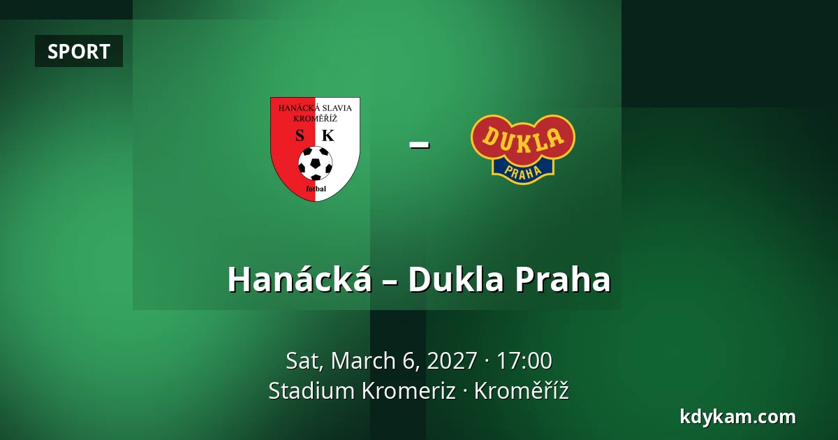 Hanácká – Dukla Praha — Stadium Kromeriz, Kroměříž