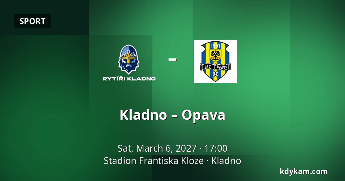 Kladno – Opava — Stadion Frantiska Kloze, Kladno