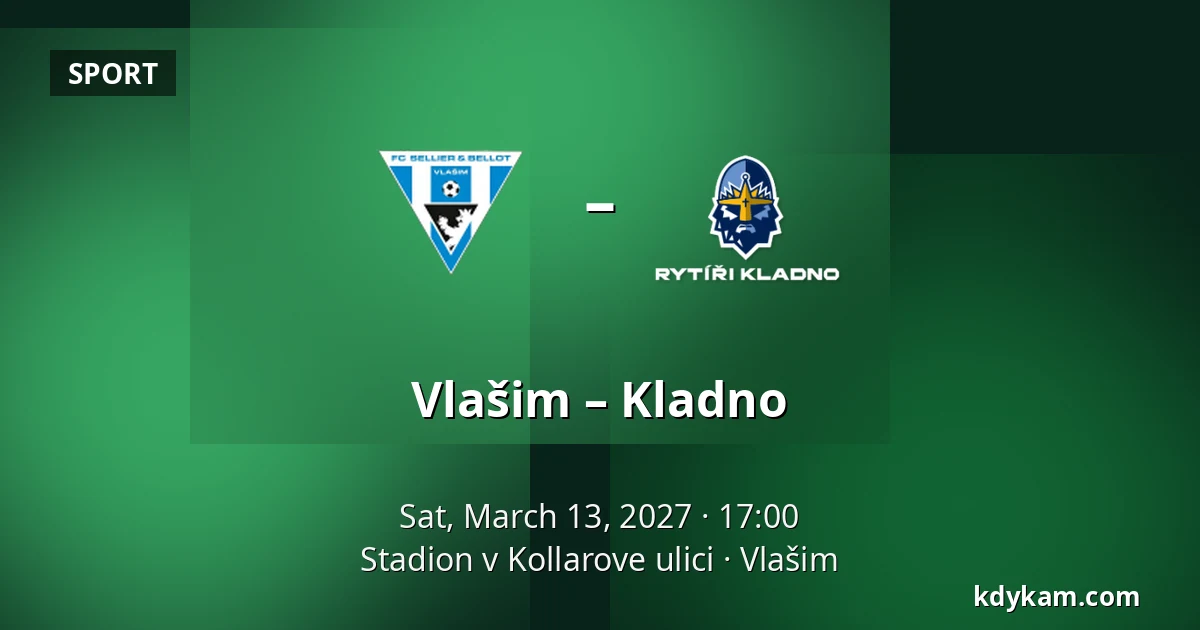 Vlašim – Kladno — Stadion v Kollarove ulici, Vlašim