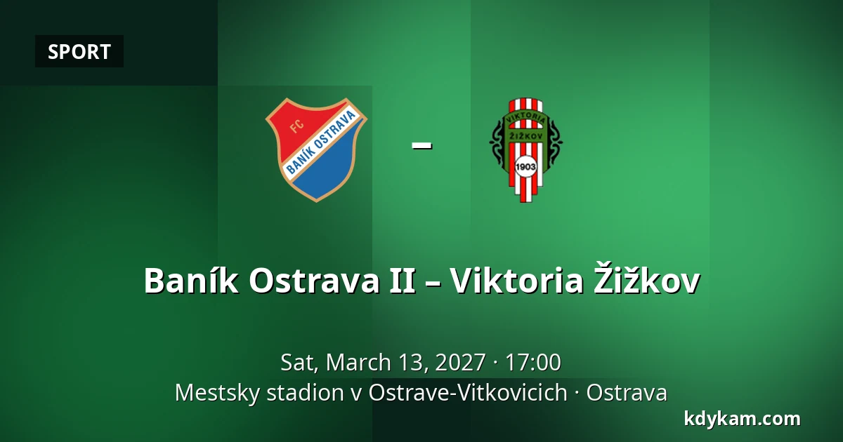 Baník Ostrava II – Viktoria Žižkov — Mestsky stadion v Ostrave-Vitkovicich, Ostrava