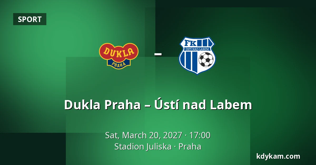 Dukla Praha – Ústí nad Labem — Stadion Juliska, Prague