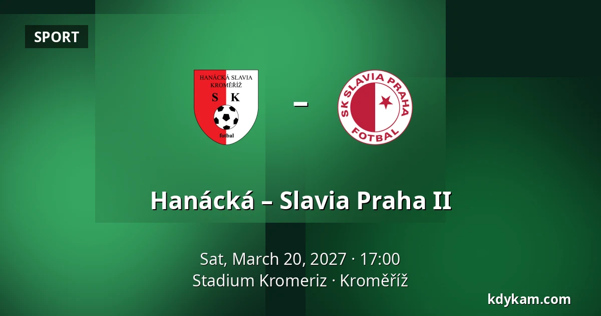 Hanácká – Slavia Praha II — Stadium Kromeriz, Kroměříž