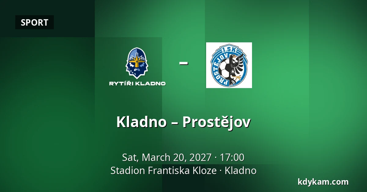 Kladno – Prostějov — Stadion Frantiska Kloze, Kladno
