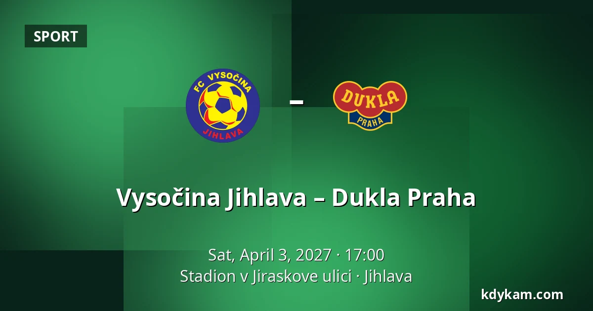 Vysočina Jihlava – Dukla Praha — Stadion v Jiraskove ulici, Jihlava