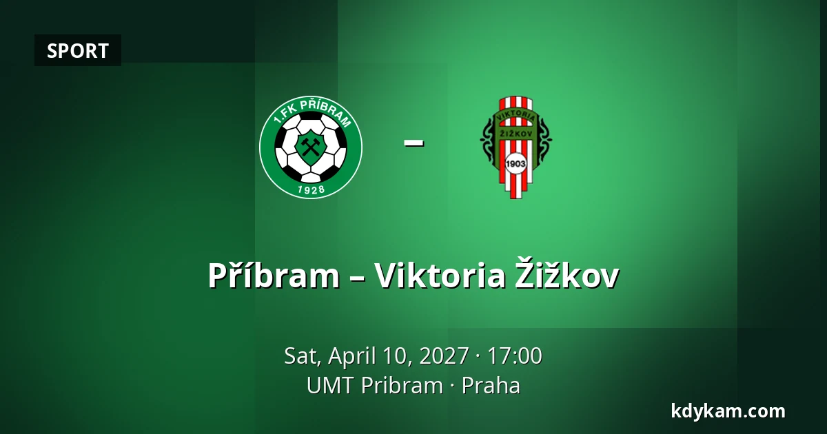 Příbram – Viktoria Žižkov — UMT Pribram, Prague