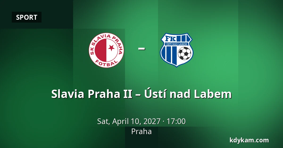 Slavia Praha II – Ústí nad Labem — Prague