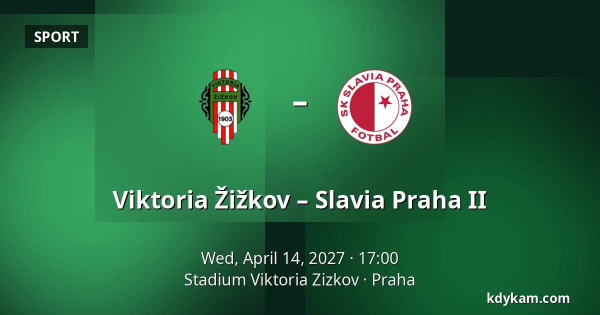 Viktoria Žižkov – Slavia Praha II — Stadium Viktoria Zizkov, Prague