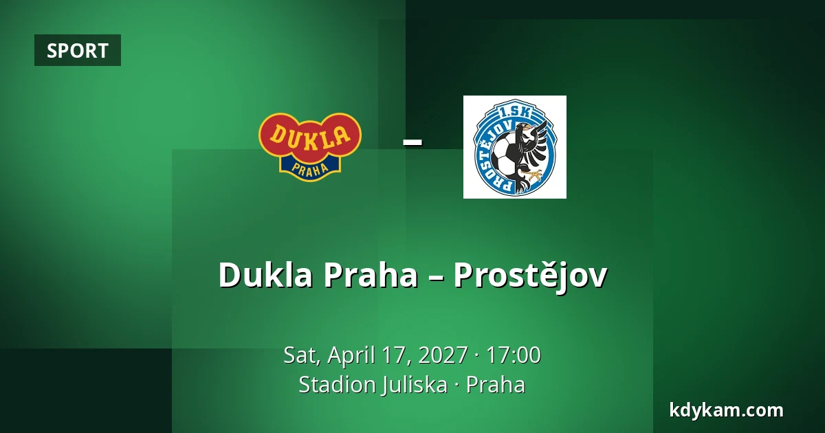 Dukla Praha – Prostějov — Stadion Juliska, Prague