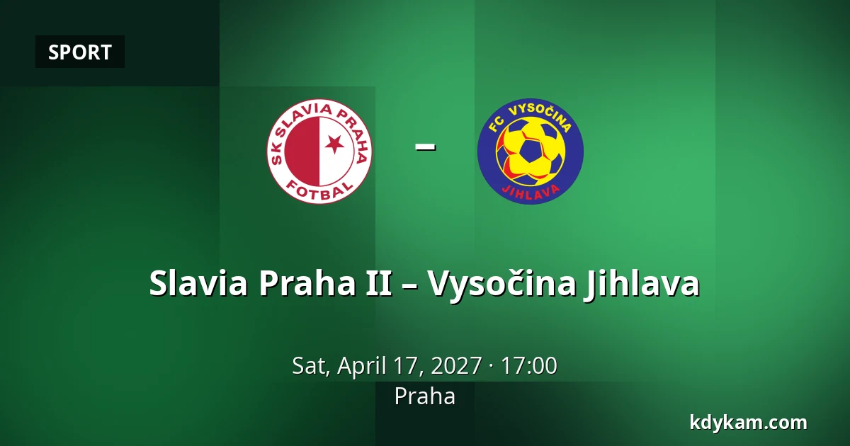 Slavia Praha II – Vysočina Jihlava — Prague