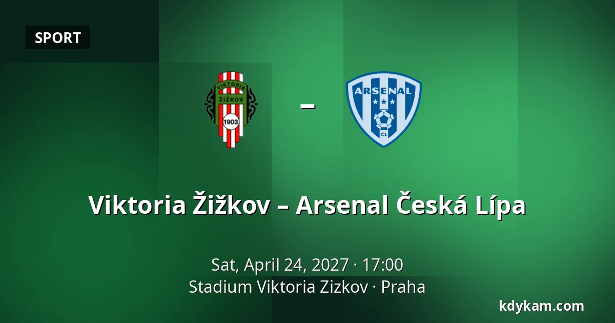 Viktoria Žižkov – Arsenal Česká Lípa — Stadium Viktoria Zizkov, Prague