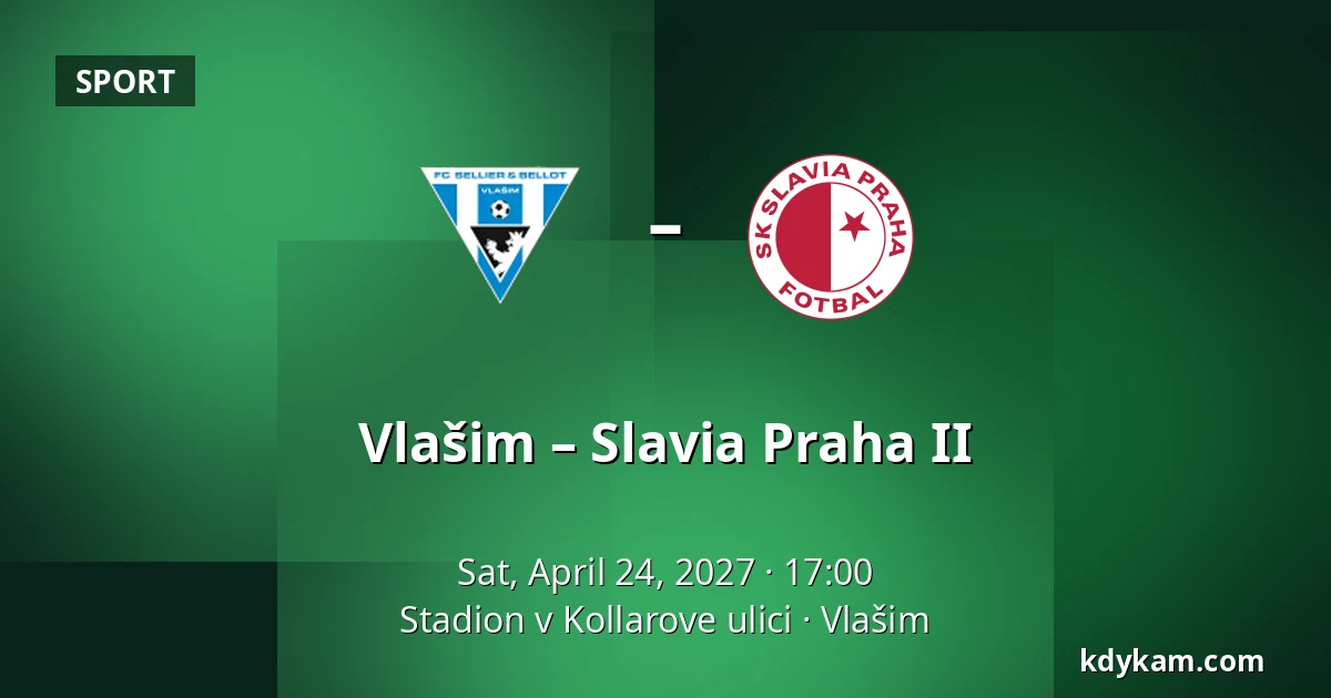 Vlašim – Slavia Praha II — Stadion v Kollarove ulici, Vlašim