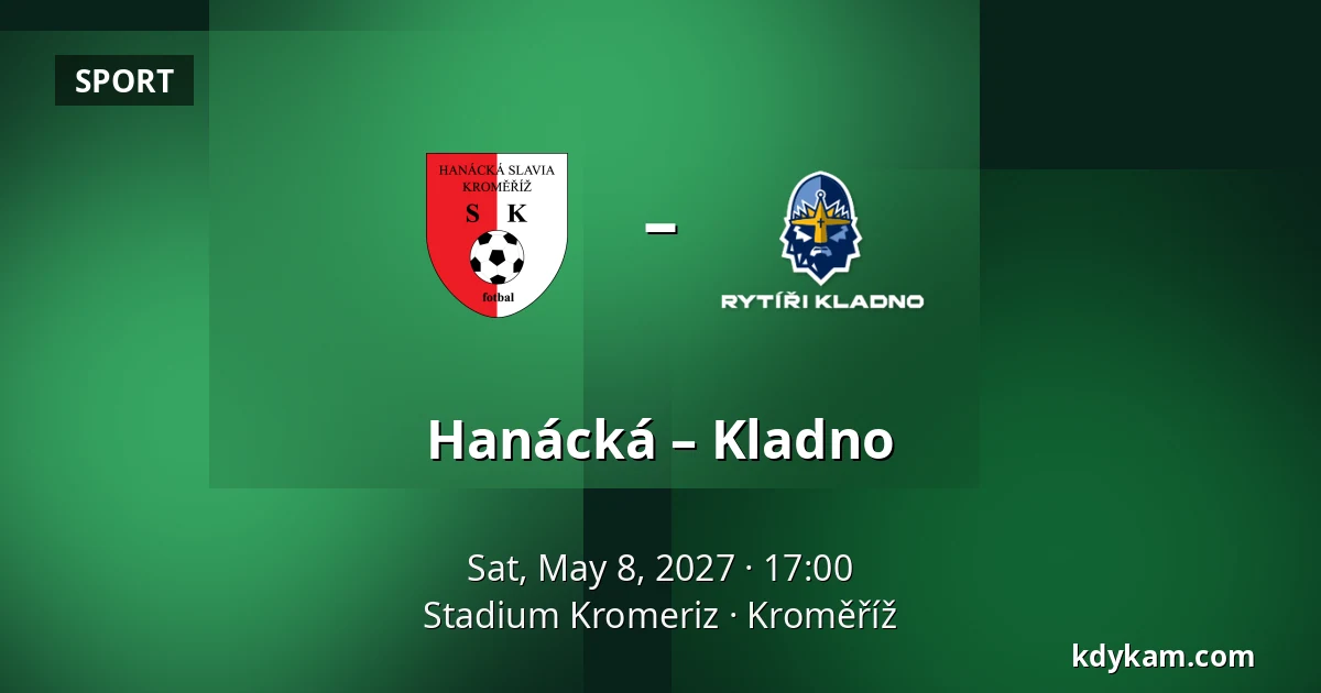 Hanácká – Kladno — Stadium Kromeriz, Kroměříž