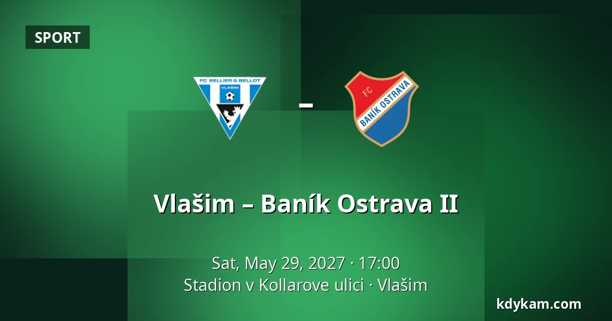 Vlašim – Baník Ostrava II — Stadion v Kollarove ulici, Vlašim
