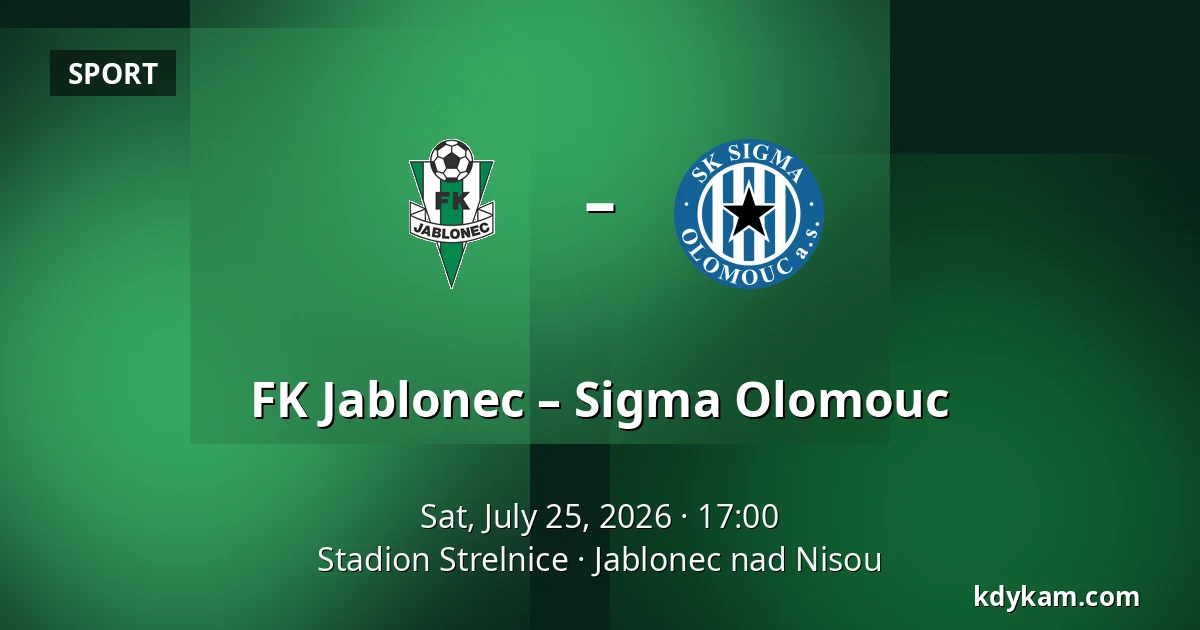 FK Jablonec – Sigma Olomouc — Stadion Strelnice, Jablonec nad Nisou