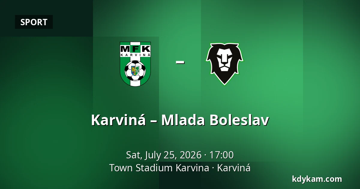 Karviná – Mlada Boleslav — Town Stadium Karvina, Karviná