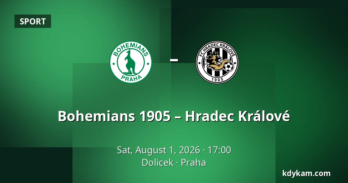 Bohemians 1905 – Hradec Králové — Dolicek, Prague