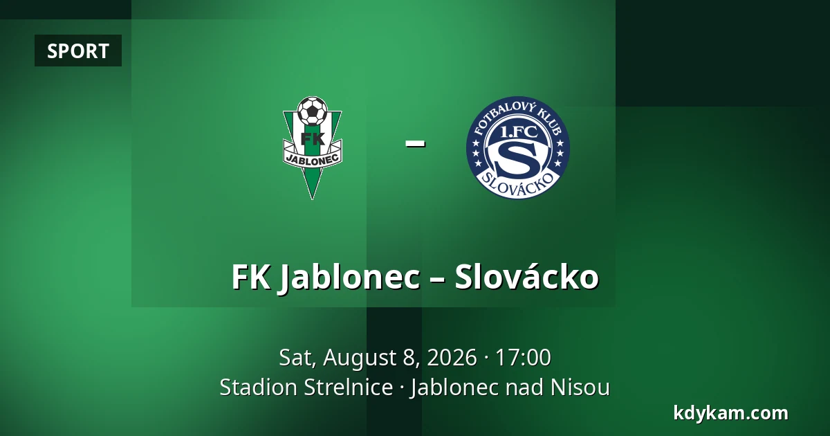 FK Jablonec – Slovácko — Stadion Strelnice, Jablonec nad Nisou