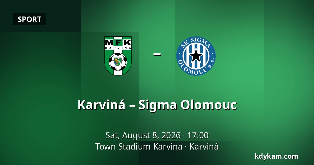 Karviná – Sigma Olomouc — Town Stadium Karvina, Karviná