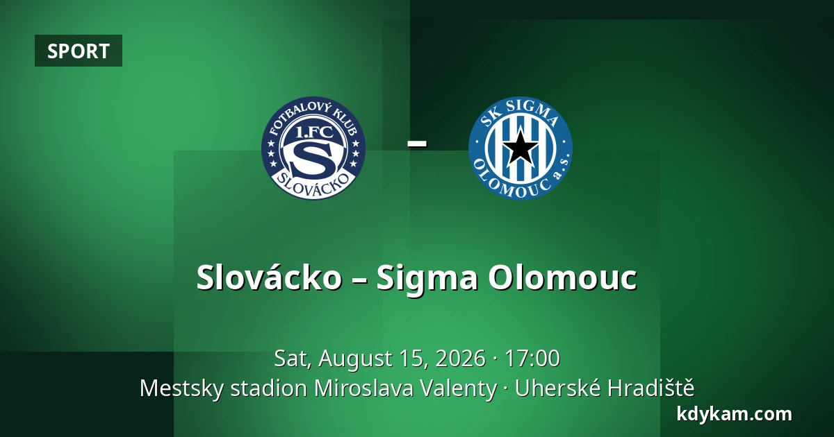 Slovácko – Sigma Olomouc — Mestsky stadion Miroslava Valenty, Uherské Hradiště
