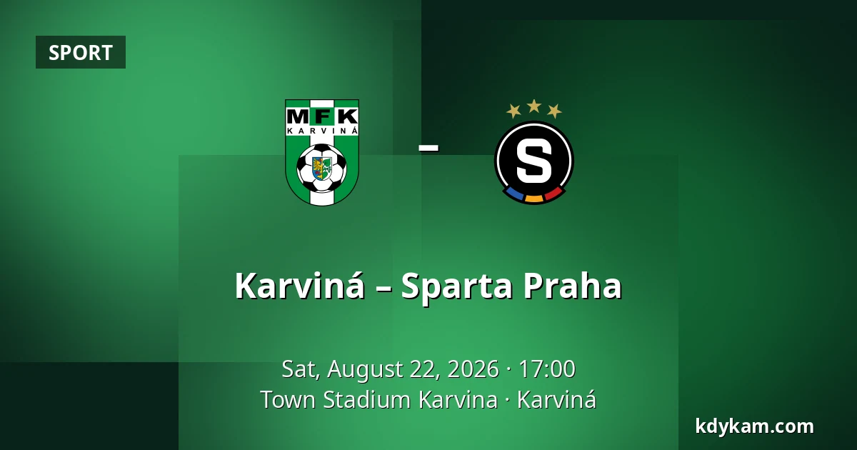 Karviná – Sparta Praha — Town Stadium Karvina, Karviná
