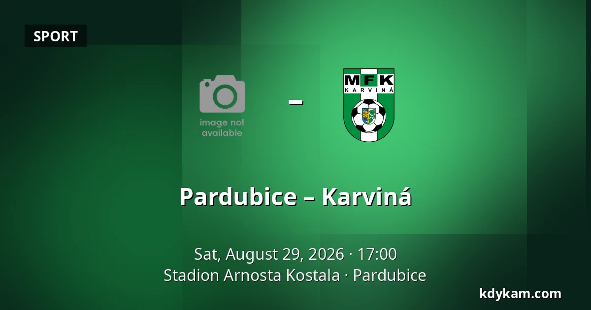 Pardubice – Karviná — Stadion Arnosta Kostala, Pardubice