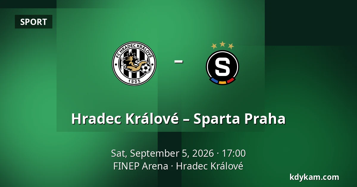 Hradec Králové – Sparta Praha — FINEP Arena, Hradec Králové