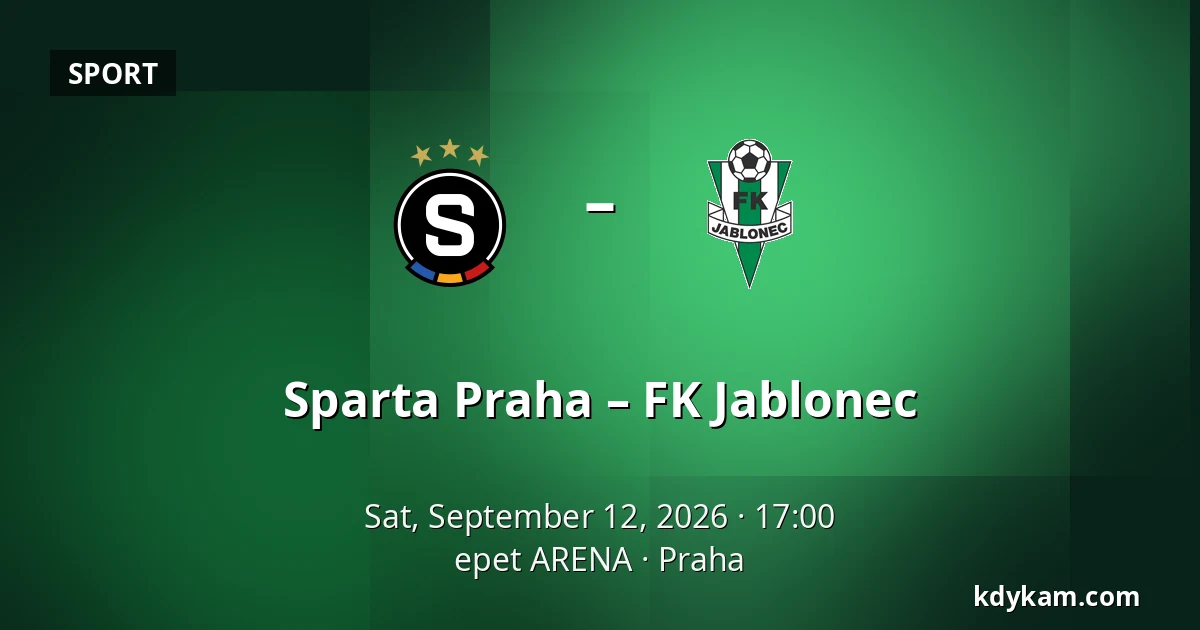 Sparta Praha – FK Jablonec — epet ARENA, Prague