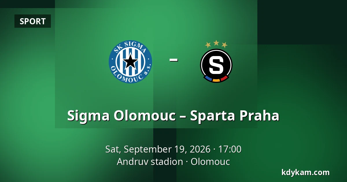Sigma Olomouc – Sparta Praha — Andruv stadion, Olomouc
