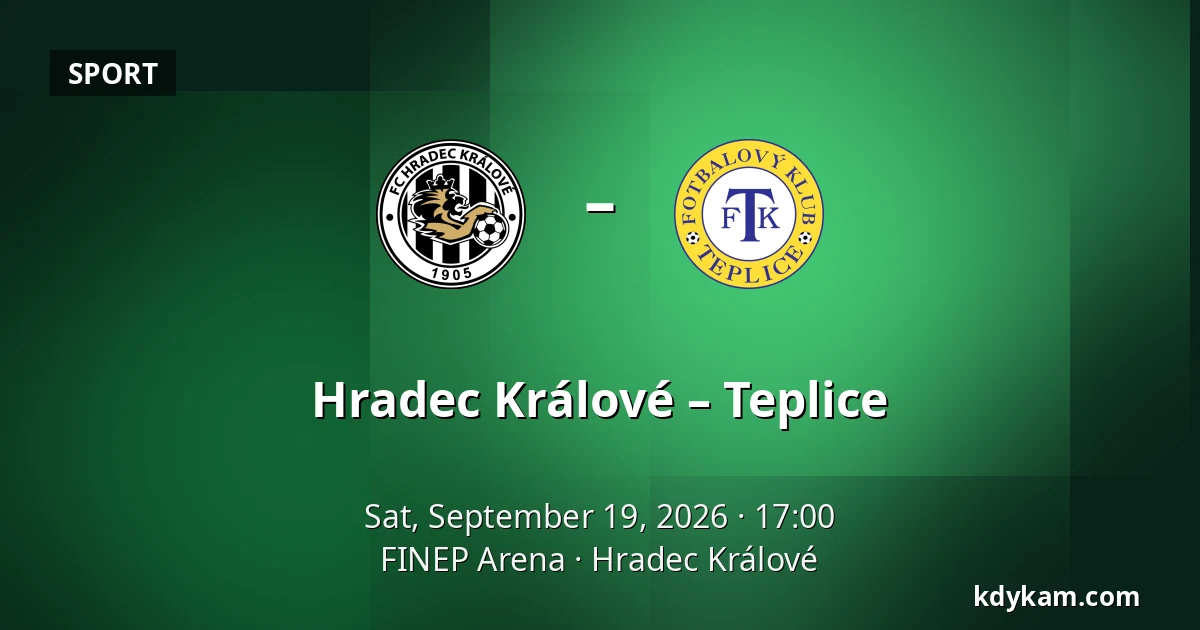 Hradec Králové – Teplice — FINEP Arena, Hradec Králové