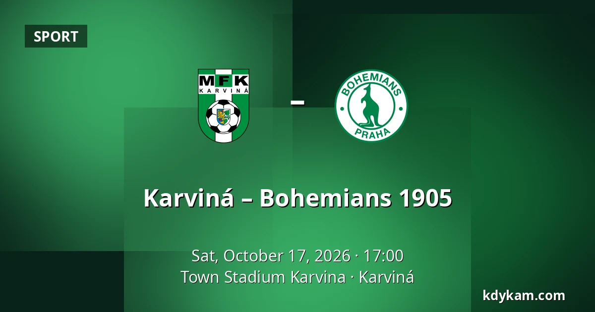 Karviná – Bohemians 1905 — Town Stadium Karvina, Karviná