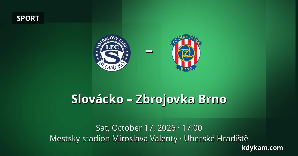 Slovácko – Zbrojovka Brno — Mestsky stadion Miroslava Valenty, Uherské Hradiště