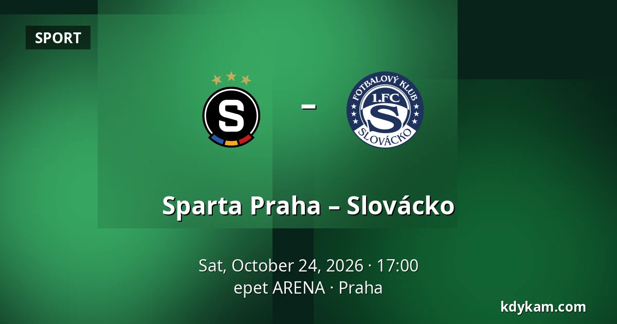 Sparta Praha – Slovácko — epet ARENA, Prague