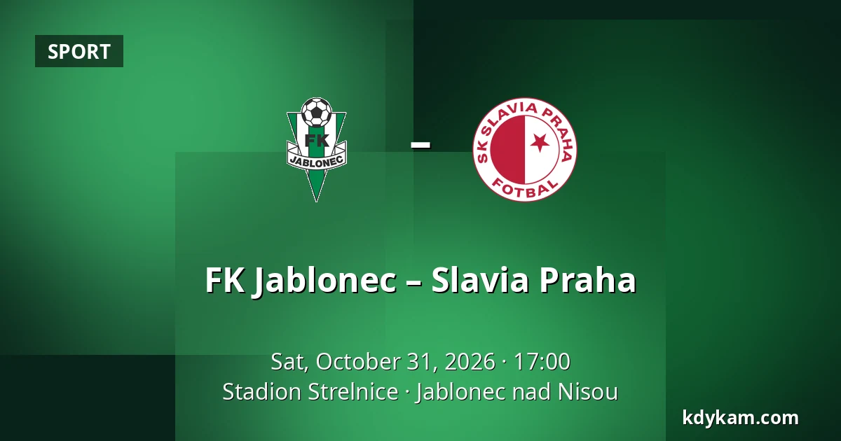FK Jablonec – Slavia Praha — Stadion Strelnice, Jablonec nad Nisou