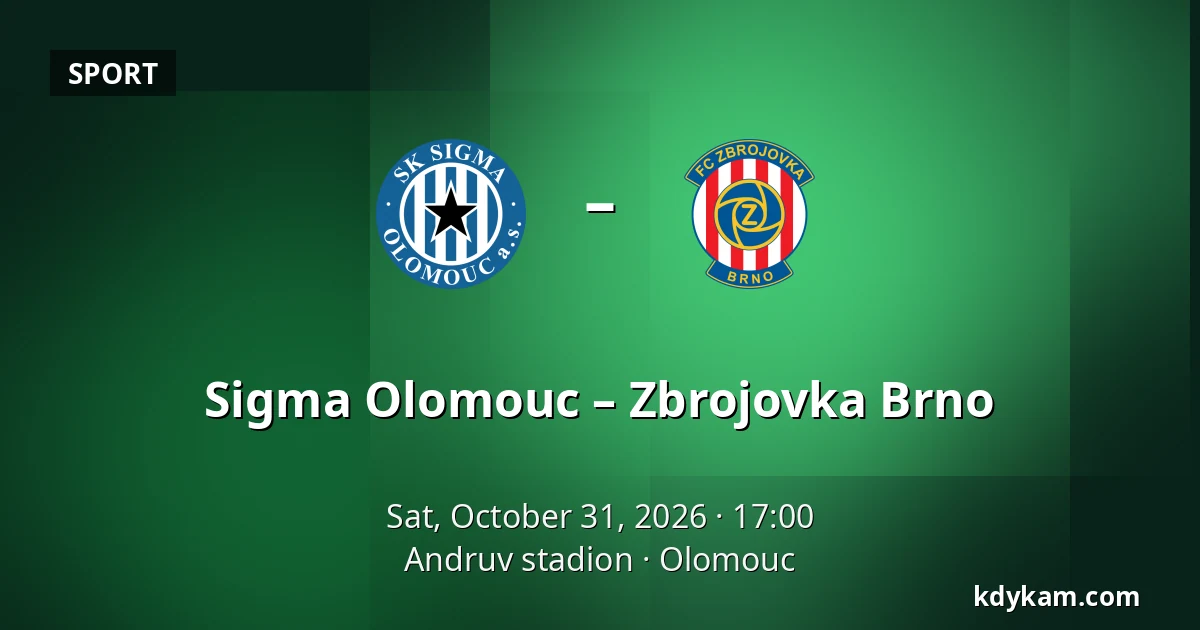 Sigma Olomouc – Zbrojovka Brno — Andruv stadion, Olomouc
