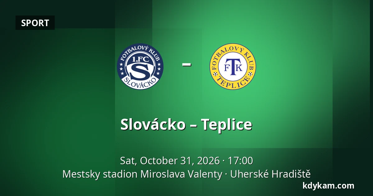 Slovácko – Teplice — Mestsky stadion Miroslava Valenty, Uherské Hradiště