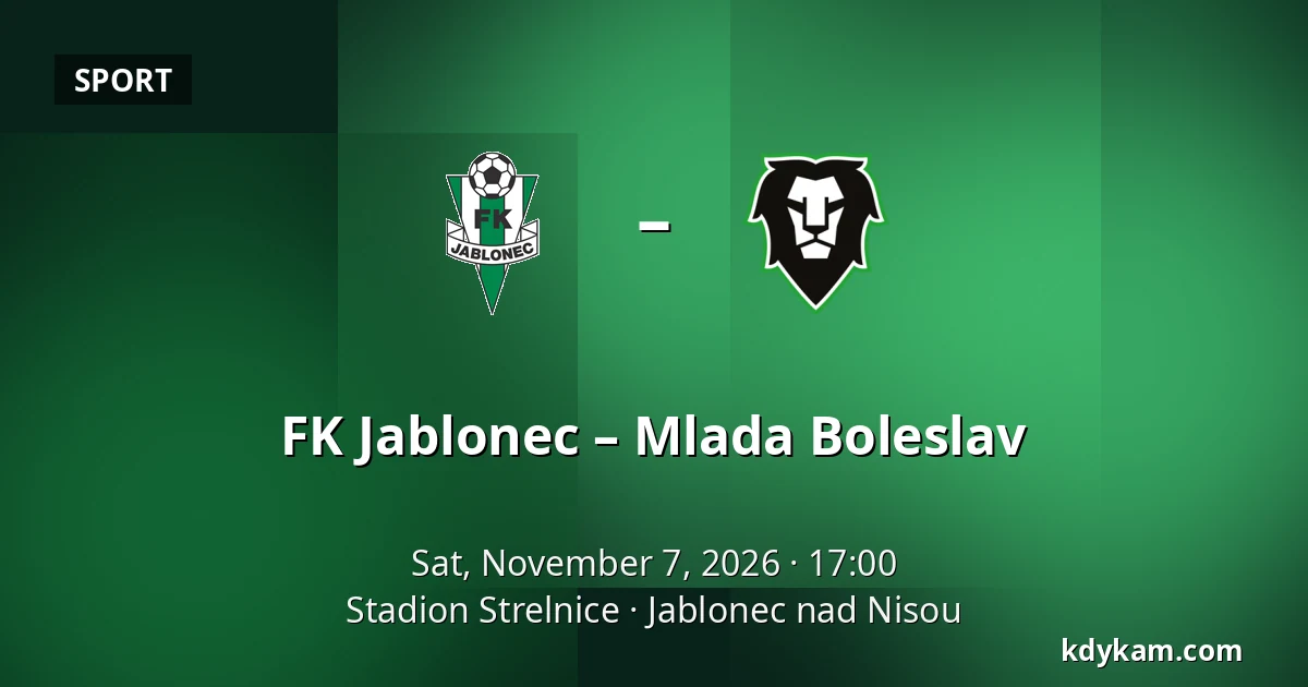 FK Jablonec – Mlada Boleslav — Stadion Strelnice, Jablonec nad Nisou