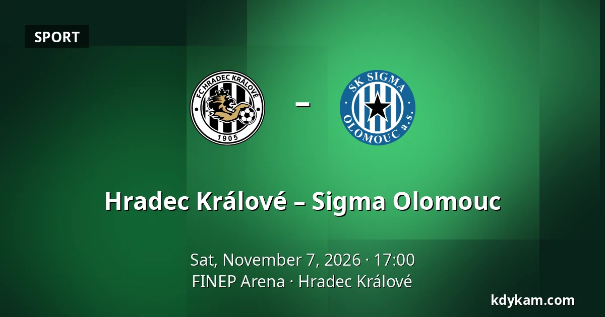 Hradec Králové – Sigma Olomouc — FINEP Arena, Hradec Králové