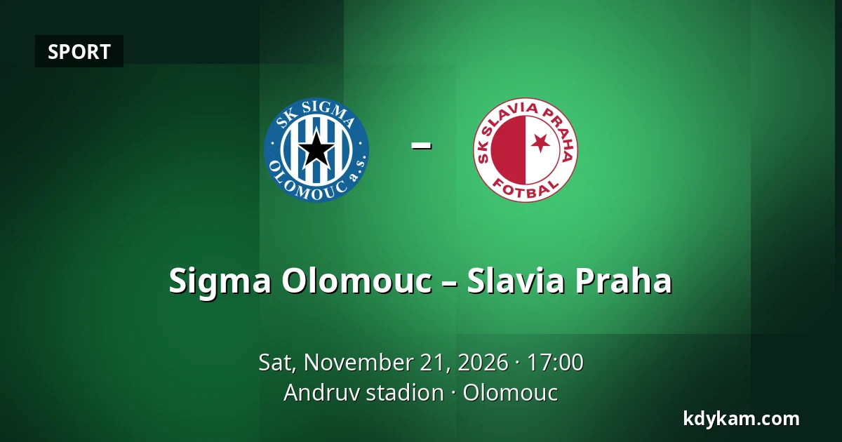 Sigma Olomouc – Slavia Praha — Andruv stadion, Olomouc