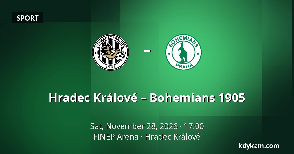 Hradec Králové – Bohemians 1905 — FINEP Arena, Hradec Králové