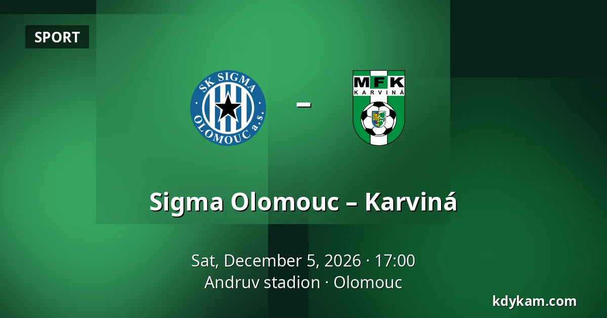 Sigma Olomouc – Karviná — Andruv stadion, Olomouc